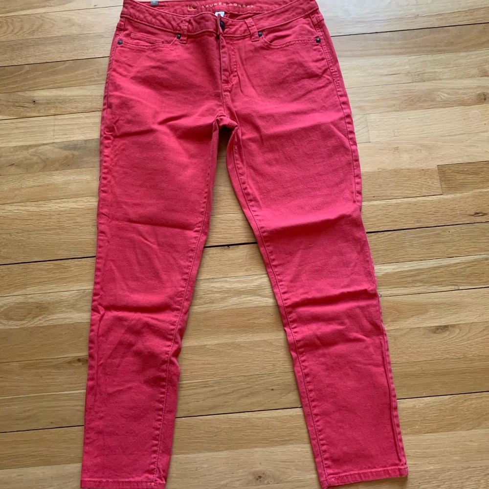 Lauren Conrad Red Capri jeans